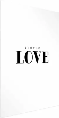 Produktbild von Posterpapier Poster - Simple Love 21x30 cm Text m-A-0866-ao-a