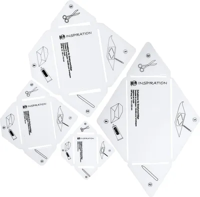 Produktbild von Ursus COUVERT-SCHABLONEN-SET,4 GRÖSSEN SORTIERT