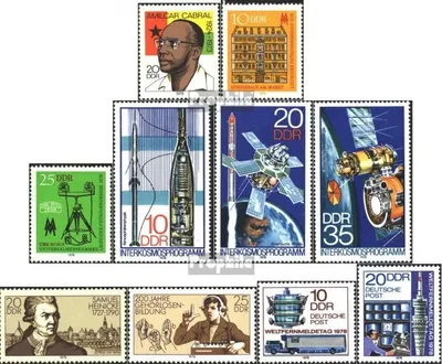 Produktbild von Briefmarken DDR 1978 Mi 2293,2308-2309,2310-2312, 2314-2315,2316-2317 (kompl.Ausg.) gestempelt 5.Todestag von Cabral