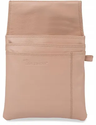 Image de Etui de ceinture de serveur en cuir, cuir beige