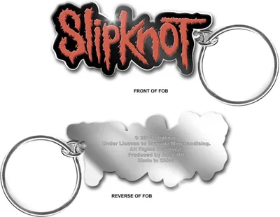 Obrázek produktu pro Slipknot - Smaltovaná klíčenka s logem RO4996 (jedna velikost) (červená/černá)