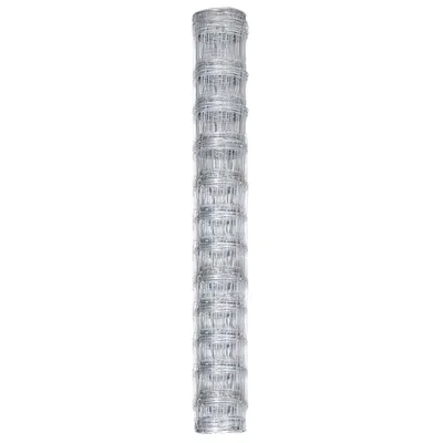Produktbild von vidaXL Gartenzaun Verzinkter Stahl 50x1,25 m Silbern