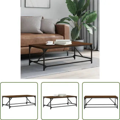 Produktbild von The Living Store Couchtisch Braun Eichen-Optik 100x50x35 cm Holzwerkstoff