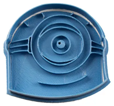 Ausstechform Minion, blau, 8x7x1,5 cm, 1 Stück