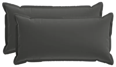 Obrázok produktu pre vidaXL Vankúšový poťah, 2 ks, HOUTEN, antracitová farba, 40 x 80 cm, polyester