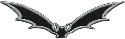 Produktbild von Aufnäher - Fledermaus - 03061 - Gr. ca. 13,5 x 3,5 cm - Patches Stick Applikation