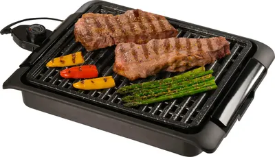 Raucherfreier Tischgrill 1250 W, kompakt, Antihaft-Keramik