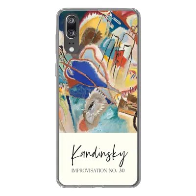 Produktbild von MuchoWow® Handyhülle Schutzhülle Hülle für Huawei P20 Improvisation Nr. 30 - Wassily Kandinsky - Kunst Silikon Softcase Handy Hülle - Hardcover