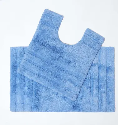 Obrázek produktu pro HOMESCAPES Badematten Set 2tlg Spa Surpreme Blau