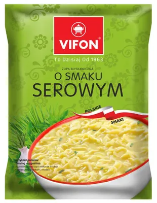 Zdjęcie produktu dla VIFON Zupa błyskawiczna o smaku serowym (Polskie Smaki) 65 g