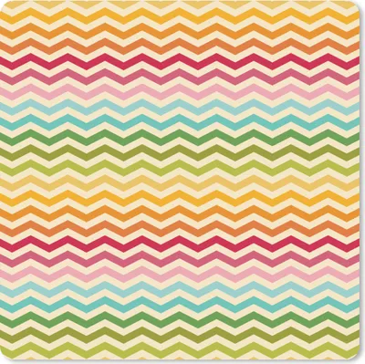 Produktbild von MuchoWow® Mauspad Mousepad Muster - Regenbogen - Retro 20x20 cm - Mousepads - Maus Mat - Pad - Mausunterlage - Desk Mat - Bureauartikeln