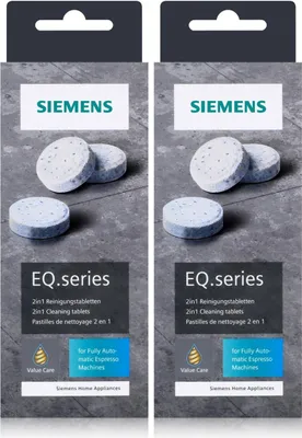 Produktbild von Siemens EQ.series Reinigungstabletten 22g TZ80001A - Für bestes Aroma (2er Pack)