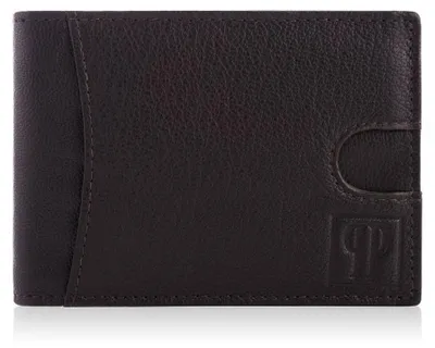 Produktbild von Herrengeldbörse aus braunem Naturleder RFID Paolo Peruzzi T-46-BR