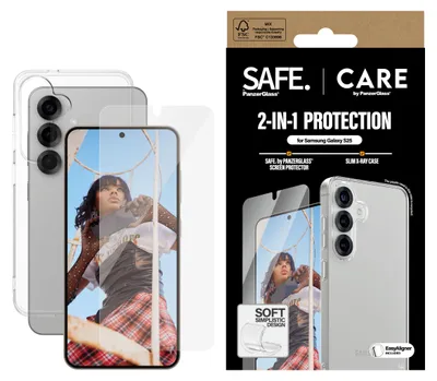 Immagine prodotto di Cura di Panzerglass Fashion 2W1 Etui+Szkło per Samsung Galaxy S25