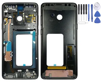 Image de Cadre central Boîtier pour Samsung Galaxy S9 Plus G965 G965F Noir Top