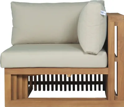 Produktbild von Eckteil Outdoor Gartensofa Loppio aus Teak von Teako Design