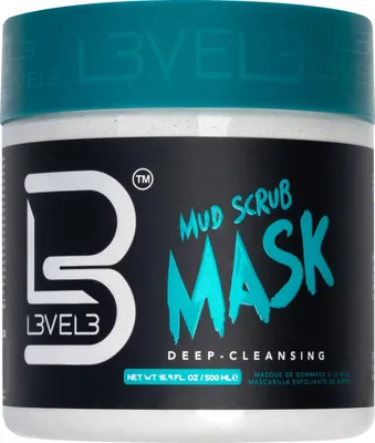 Produktbild von L3VEL3 Peeling Gesichtsmaske mit Schlamm – Tiefenreinigung 500 ml
