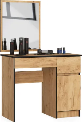 Immagine prodotto di Akord Toeletta Con Specchio Craft Rovere 90X50X142 Cm