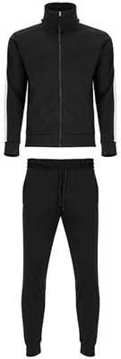 Image de Roly Sport CH6410 | Creta Tracksuit survêtement homme - Couleur : Black 02 - Taille : L