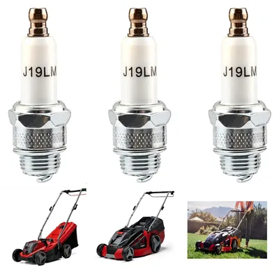 Obrázok produktu pre 3 sviečky RJ19LM určené pre štvor-taktné kosačky a motory