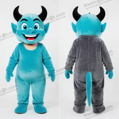 Immagine prodotto di Costume MASTICOT da Diavolo Ciano Vellutato