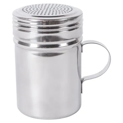 Produktbild von 1x 300ml Edelstahl Mehlstreuer - Küche Backen Puderzucker Kakaopulver Kaffee Schokolade Gittergewebe Sieb Staubtuch Streuer - Von Argon Ta