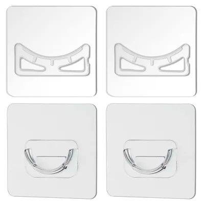 Teleskop-Klemmstangen-Set, 4 Stück, 42–72 cm, weiß, Ø 13 mm