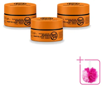 Productafbeelding van 3 x Red One Argan Matte Haarcrème - Mat effect - 150 ml - Voordeelverpakking - 3 stuks