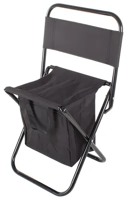 Immagine prodotto di Verk 01669 Sedia pieghevole da campeggio con borsa 2 in 1 nera