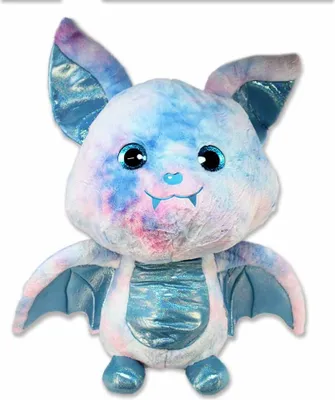 Produktbild von Fledermaus XXL Plüsch blau-bunt - ca. 80 cm
