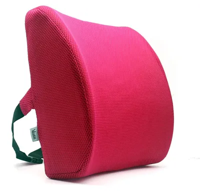 Obrázok produktu pre Ergonomická bedrová opierka z pamäťovej peny – oválna, čierna