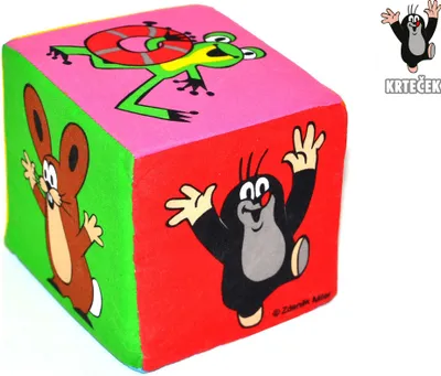 Produktbild von Textilwürfel Krtek 10 cm