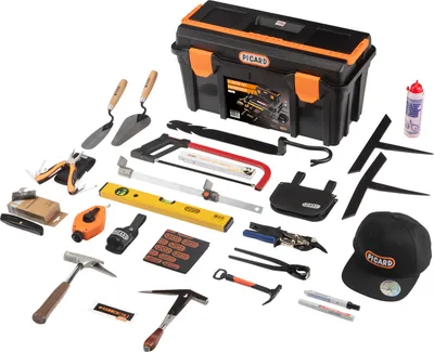 Produktbild von PICARD Starter Set Dachdecker im Kunststoffkoffer 27-teilig Nr. 70020-010