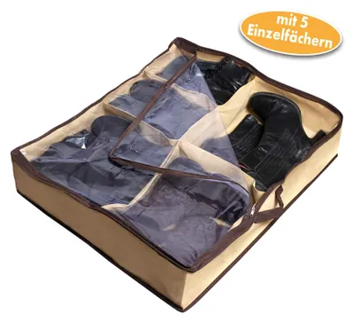Produktbild von Aufbewahrungstasche Schuhe, Unterbettkommode für 5 Paar Boots und Stiefel