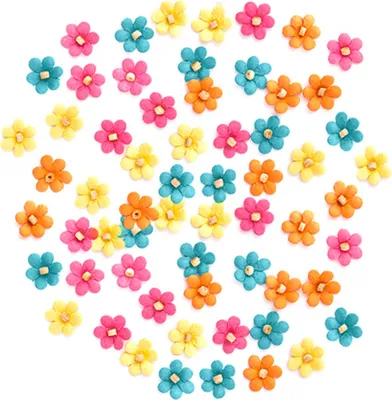 Produktbild von Papierblumen 1cm 60Stück - DPCraft