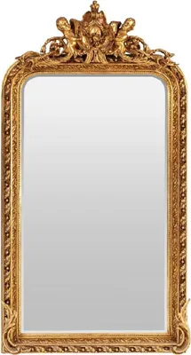 Produktbild von Casa Padrino Barock Spiegel Gold - Barockstil Spiegel mit eleganten Verzierungen - Handgefertigter Barockstil Wandspiegel - Barock Garderoben Spiegel - Barock Möbel - Möbel Barockstil