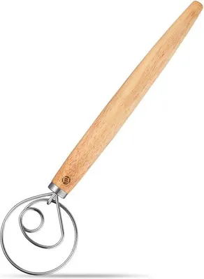 Immagine prodotto di Frusta manuale - Frusta a spirale - 2 in 1 - Con setole in acciaio