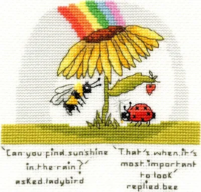 Produktbild von Bothy Threads Kreuzstich Set "Auf der Suche nach Sonnenschein ", Zählmuster, XETE2, 12x12cm