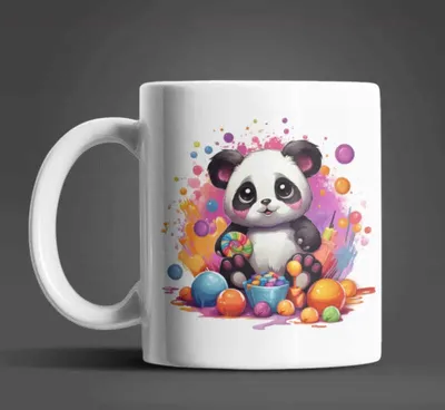 Produktbild von Süßer Panda Kaffeetasse Teetasse Tasse Geschenkidee – Panda-02