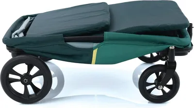 Zdjęcie produktu dla Bolder wózek spacerowy Eco Light Stabilny Składany z poduszką siedziska - 1 dziecko - Udźwig do 50 kg - Zielony Bolderkar