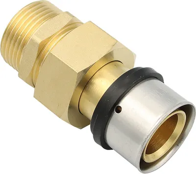 Produktbild von Pressfitting Verschraubung 32x3 mm 1 Zoll AG TH Kontur Verbundrohr