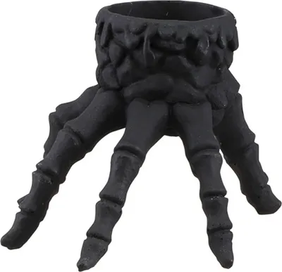 Produktbild von Schwarze Skeletthand Kerzenhalter