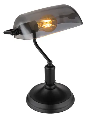 Produktbild von Globo Lighting Tischleuchte Metall schwarz matt, 1x E27