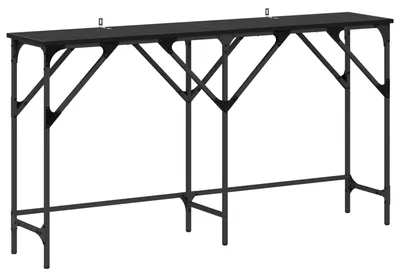 Zdjęcie produktu dla Konsola Czarny Dąb 140 x 29 x 75 cm Materiał drewnopochodny