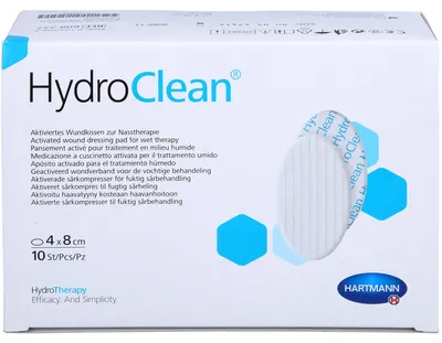 Image de Compresse HydroClean® Hartmann,4 x 8 cm, ovale - 10 pièces | Paquet (10 pièces)