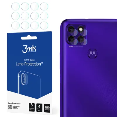Produktbild von 3mk Hybridglas Lens Protection für Motorola Moto G9 Power Kamera Objektiv Kameralinse 0,16mm 6H (4 Stück)
