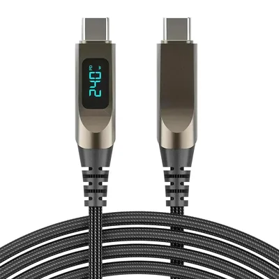 Produktbild von USB-C Kabel Schnellladekabel 240W Anzeige Laptop Datenkabel Handy Ladekabel 1,2m