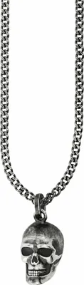 Produktbild von cai Anhänger mit Kette Totenkopf 925/- Sterling Silber 60cm weiß ohne Stein 132250567-60