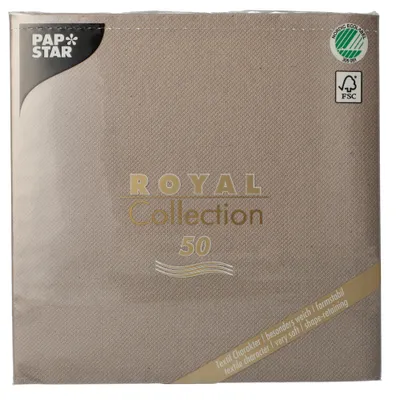 Obrázok produktu pre PAPSTAR obrúsky "ROYAL Collection", sivé