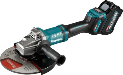 Produktbild von Makita XGT GA038GT201 - Winkelschleifer - schnurlos - 230 mm - 2 Akkus, Ladegerät enthalten - 40 V